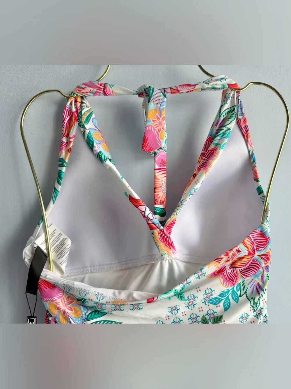 La Blanca Women's Multicolor Rivera Resort Halter Goddess Tankini Size 6